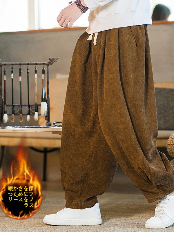 Corduroy Pant Warm - Pantalon en velours côtelé pour homme,