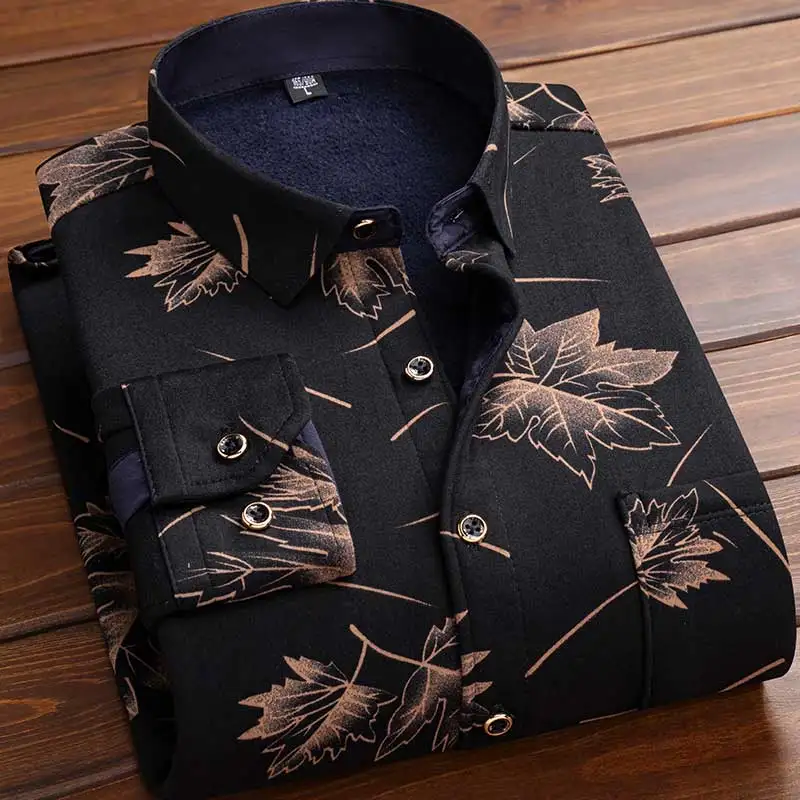 Flannel Shirt Lined - Chemise en polaire pour homme, automne-hiver