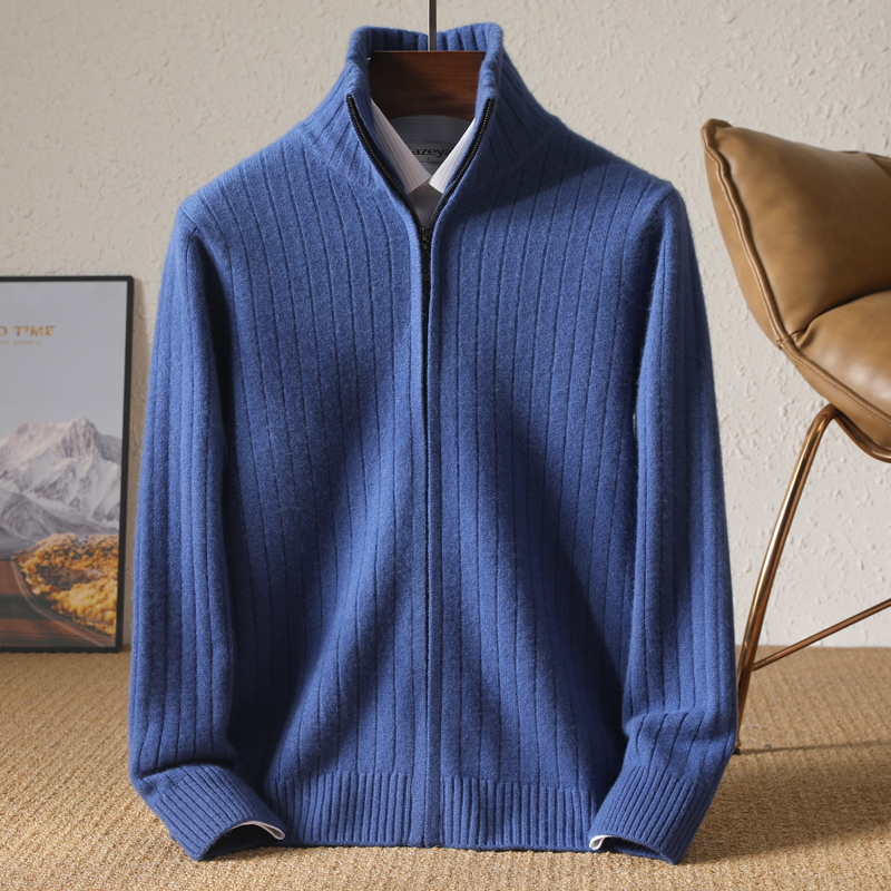 Cardigan à col montant pour ho - Wool Coat Peacoat avis et prix