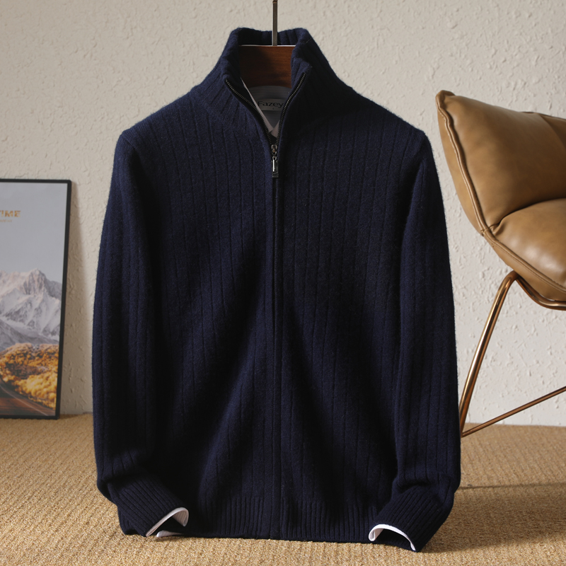 Cardigan à col montant pour ho - Wool Coat Peacoat avis et prix